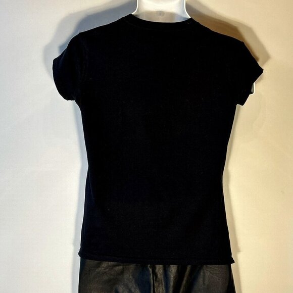 Popular Sports Happy Face Black Splatter T-Shirt Retro Y2K Graphic Fun Neon - Picture 3 of 4